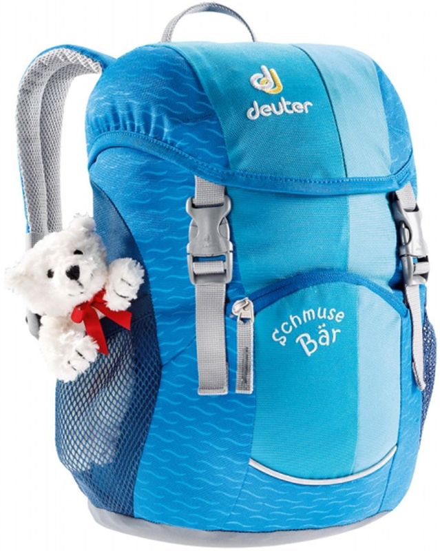 Deuter Рюкзак дошкольный Schmusebar цвет бирюзовый72523WD Deuter Рюкзак дошкольный Schmusebar цвет бирюзовый72523WD- для детей от 2 лет и старше- легкая в обращении полукруглая молния- мягкие и комфортные подушки спинки- S-образные плечевые лямки с мягкими краями- нагрудный ремешок- два сетчатых боковых кармана- именная бирка внутри- замки и пряжки под детские ручкиМатериал: Super-Polytex