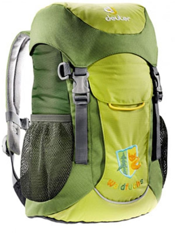 Deuter Рюкзак дошкольный Waldfuchs цвет зеленый72523WD Deuter Рюкзак дошкольный Waldfuchs цвет зеленый72523WD- Удобная мягкая спинка и плечевые лямки с мягкими краями- прочный детский рюкзак, совместно разработан и рекомендован Региональной ассоциацией лесов, природы и детских лесных лагерей в Баварии- Съемный коврик для сидения во время перекуса одновременно усиливает спинку рюкзака- Внутреннее отделение с застежкой Velcro для разных полезных вещей- Передний карман с застежкой Velcro можно открывать, не снимая рукавичек- Карман на молнии для ключей и именная бирка внутри- петли для навески на верхнем клапане- D-образные кольца на фронтальной части для трофеев.- отделение для мокрых вещей дополнительно:- Усиленное дно рассчитано на суровое обращение- В каждый из боковых сетчатых карманов помещается фляга емкостью 0,5 литра