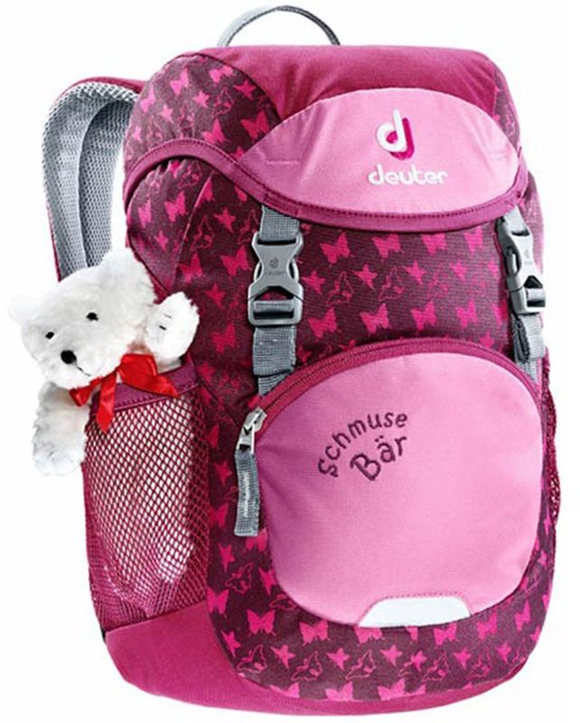 Deuter Рюкзак дошкольный Schmusebar цвет пурпурный72523WD Deuter Рюкзак дошкольный Schmusebar цвет пурпурный72523WD- для детей от 2 лет и старше- легкая в обращении полукруглая молния- мягкие и комфортные подушки спинки- S-образные плечевые лямки с мягкими краями- нагрудный ремешок- два сетчатых боковых кармана- именная бирка внутри- замки и пряжки под детские ручкиМатериал: Super-Polytex