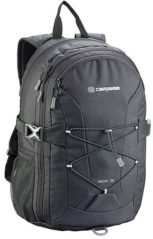 Caribee Рюкзак Apache цвет черный72523WD Caribee Рюкзак Apache цвет черный72523WDРюкзак прекрасно подойдет для студентов и школьников. Подходит также для повседневного использования. Несколько вместительных отделений, основное отделение формата А4. Компрессионные ремни для прочности. Фронтальная QR система резинок - можно разместить верхнюю одежду. Нагрудный ремень необходим для распределения нагрузки. Передний большой карман на молнии с органайзером для ключей, телефон. Объем: 30 л. Размер: 48 х 30 х 20 см.