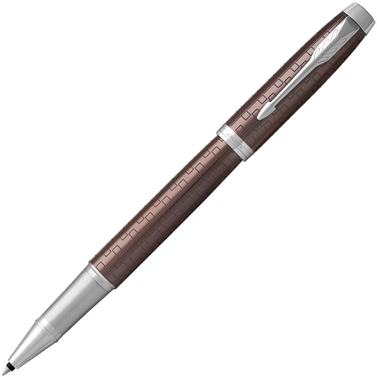 Parker Ручка-роллер IM Premium Brown CT черная72523WD Parker Ручка-роллер IM Premium Brown CT черная72523WDМатериал корпуса: Коричневый анодированный алюминий с фирменной гравировкой.Покрытие корпуса: Корпус из анодированного алюминия с выгравированными оригинальными графическими узорами, хромовое покрытие.Материал отделки деталей корпуса: Хром.Способ подачи стержня: колпачок.Сделано в Китае.Аналог PARKER-S0949720.