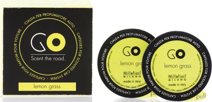 Картридж сменный Millefiori Milano GO Refill Лемонграсс / Lemon Grass, 2 капсулы13RGLG Картридж сменный Millefiori Milano GO Refill Лемонграсс / Lemon Grass, 2 капсулы13RGLGКартридж сменный Millefiori Milano GO Refill наполнит ваш автомобиль неповторимым ароматом. Ароматизатор произведен из натуральных компонентов и является образцом качественного и безопасного продукта. Каждая капсула прослужит около 4-х недель. Описание ароматической композиции: ноты цитрусовых, вербены и лимонных корок.Базовые ноты: Сладкий апельсин, Литсея Кубеба, Лимонные корки.Средние ноты: Белый персик, Цветы апельсина.Верхние ноты: Марокканский кедр.Товар сертифицирован.