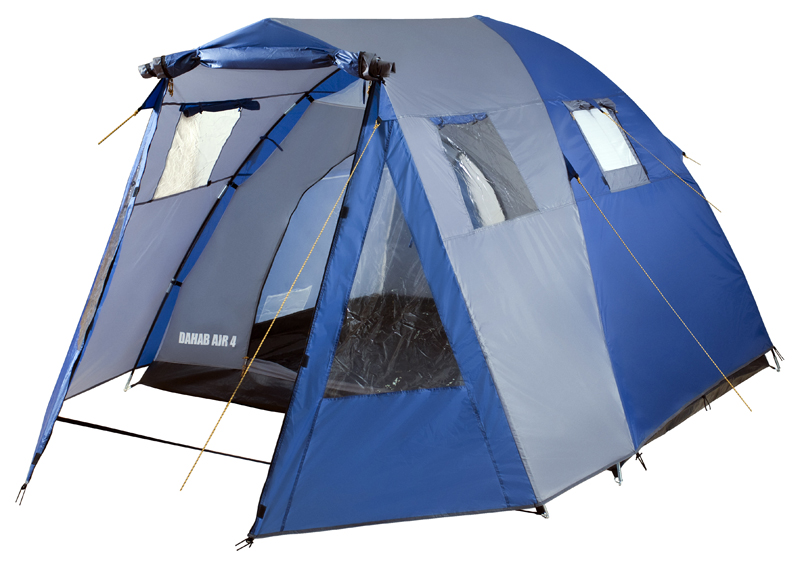 Палатка пятиместная TREK PLANET Dahab Air 5, цвет: , серый70236 Палатка пятиместная TREK PLANET Dahab Air 5, цвет: , серый70236Пятиместная двухслойная классическая палатка TREK PLANET Dahab Air 5 с вместительным светлым тамбуром, обзорными окнами и двумя входами во внутреннюю палатку с противоположных сторон.Особенности модели:- Размер внутренней палатки: 310 см х 210 см х 185 см;- Тент палатки из полиэстера с пропиткой PU надежно защищает от дождя и ветра;- Все швы проклеены;- Высокий, вместительный и светлый тамбур;- Обзорное окно со шторкой во внутреннем помещении;- Дополнительные вентиляционные окна в тамбуре, защищенные москитными сетками;- Дно из прочного водонепроницаемого армированного полиэтилена позволяет устанавливать палатку на жесткой траве, песчаной поверхности, глине и т.д;- Дуги из прочного стеклопластика;- Внутренняя палатка из дышащего полиэстера, обеспечивает вентиляцию помещения и позволяет конденсату испаряться, не проникая внутрь палатки;- Два входа во внутреннюю палатку с противоположных сторон;- Вентиляционные окна в спальном отделении;- Москитная сетка на каждом входе в палатку в полный размер двери;- Внутренние карманы для мелочей во внутренней палатке;- Возможность подвески фонаря в палатке.Для удобства транспортировки и хранения предусмотрен чехол из прочного полиэстера OXFORD, с двумя ручками и закрывающийся на застежку-молнию.