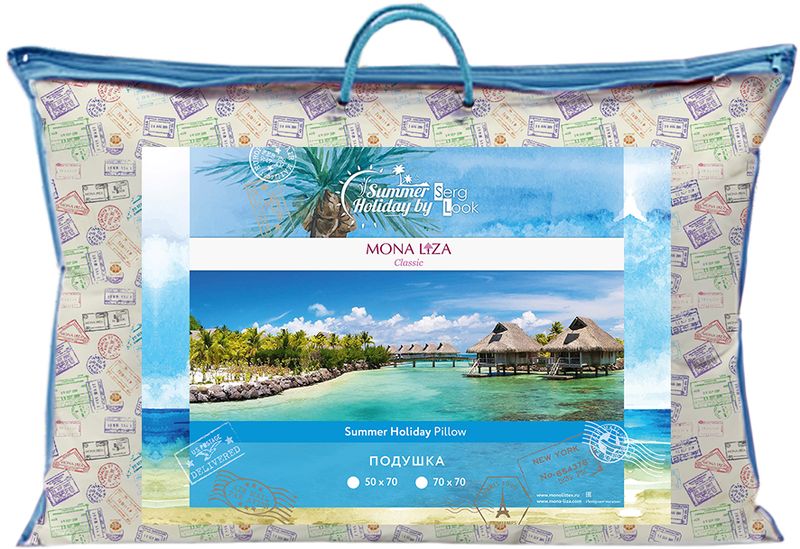 Подушка Mona Liza Summer , 50 х 70 смES-412 Подушка Mona Liza Summer , 50 х 70 смES-412Подушки с тематическим принтом в стиле коллекции имеют отделочный кант и стеганый чехол. Чехол: 100% ПЭ. Наполнитель Роялон 100% п/э. Вес наполнителя 700 г.