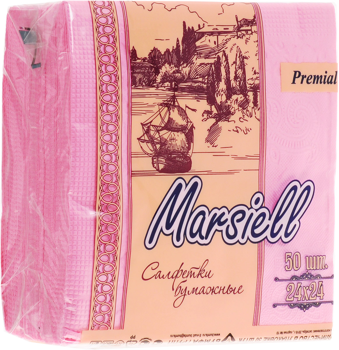 Premial Marsiel Салфетки декоративные двухслойные, цвет: розовый, 50 штTC 14 Premial Marsiel Салфетки декоративные двухслойные, цвет: розовый, 50 штTC 14Универсальные двухслойные салфетки Premial Marsiel выполнены из высококачественного целлюлозного сырья. Салфетки подходят для косметического, санитарно-гигиенического и хозяйственного назначения. Изделия обладают хорошими впитывающими свойствами. Салфетки имеют мягкую и нежную текстуру. При извлечении из коробки салфетки не рвутся. Салфетки окрашены в яркий цвет и станут превосходным украшением праздничного стола.