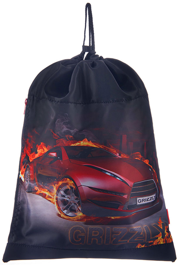 Grizzly Мешок для обуви Машина72523WD Grizzly Мешок для обуви Машина72523WDРюкзак-мешок для обуви с одним отделением и карманом на молнии, верх мешка стягивается шнуром в кулиске, который является еще и лямками, с ручкой-петлей.