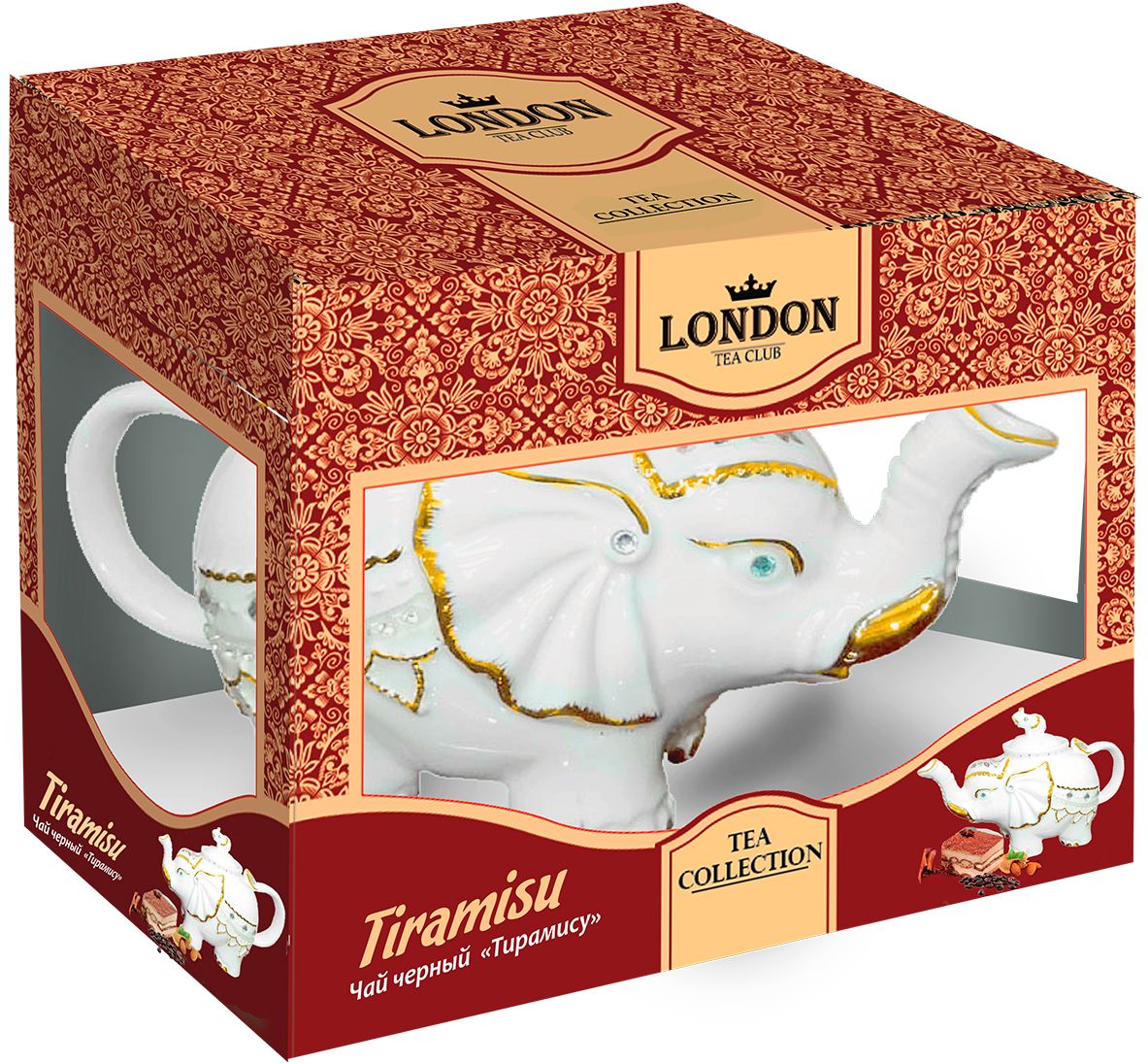 London Tea Club Тирамису чай черный в заварнике, 60 г4607051542525 London Tea Club Тирамису чай черный в заварнике, 60 г4607051542525Изысканный черный чай с добавлением лепестков василька и ароматом знаменитого итальянского пирожного Tiramisu. Он создает ощущение легкости, комфорта и приятного отдыха.