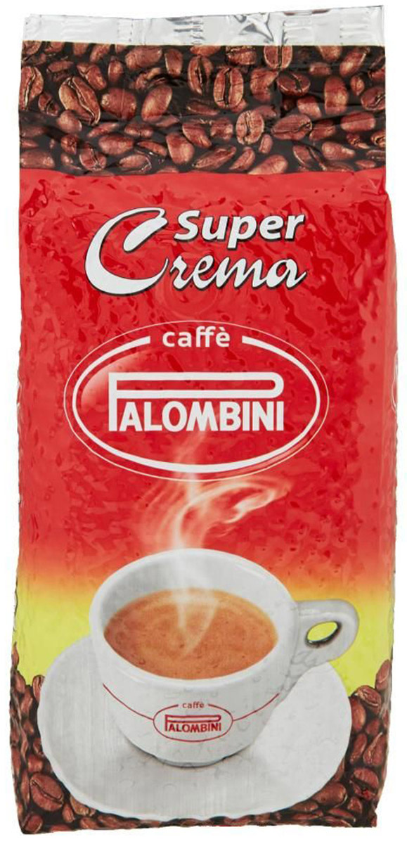 Palombini Super Crema кофе в зернах, 1 кг101246 Palombini Super Crema кофе в зернах, 1 кг101246Кофе натуральный жареный в зернах Palombini Super Crema. Великолепный баланс сладости и легкой кислинки. Устойчивая пенка и хорошо сбалансированная консистенция придают смеси мягкий вкус. Рекомендуется для приготовления: эспрессо, капучино, латте. Смесь 80% бразильской арабики и 20% африканской робусты.Уважаемые клиенты! Обращаем ваше внимание на то, что упаковка может иметь несколько видов дизайна. Поставка осуществляется в зависимости от наличия на складе.