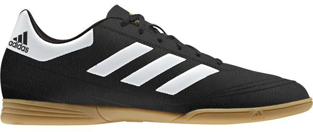 Кроссовки для футзала мужские Adidas Goletto Vi In, цвет: черный, белый. AQ4289. Размер 8,5 (41)BB5908 Кроссовки для футзала мужские Adidas Goletto Vi In, цвет: черный, белый. AQ4289. Размер 8,5 (41)BB5908Кроссовки для зала от всемирно известного спортивного бренда adidas выполнены из качественного синтетического материала. Модель оформлена фирменными нашивками и надписями. Шнурки надежно зафиксируют модель на ноге. Внутренняя поверхность из текстиля комфортна при движении. Подошва изготовлена из высококачественной резины.