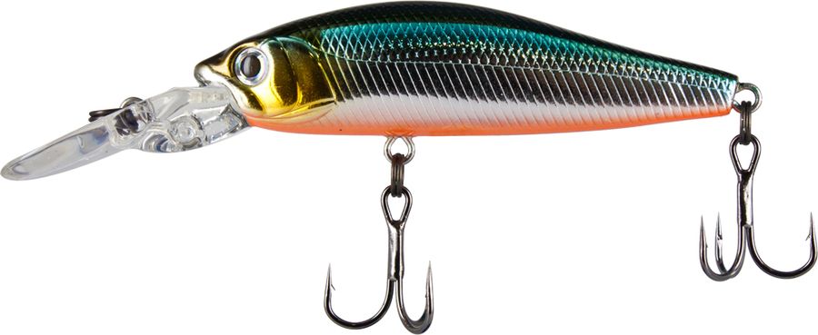 Воблер Tsuribito Deep Diver Minnow F, цвет 504, 60 мм57590 Воблер Tsuribito Deep Diver Minnow F, цвет 504, 60 мм57590Приманки серии Deep Diver Minnow от фирмы Tsuribito относятся к типу “минноу”. Воблеры этой серии оснащаются крупной, мощной лопастью вытянутой формы с креплением для лески на ней и двумя надежными тройными крючками. Воблеры оснащаются системой дальнего заброса в виде шарика, перемещающегося при забросе в хвостовую часть приманки, что наделяет эти приманки большой дальнобойностью и удивительной точностью заброса. Воблер обладает активной игрой, устойчивой на любой скорости подмотки. Очень хорошо Deep Diver показал себя при ловле на течении. Для анимации этих приманок подойдет равномерная проводка, а также твичинг различной интенсивности. Отлично ловит многие виды рыб, особенно такие, как щука и судак.
