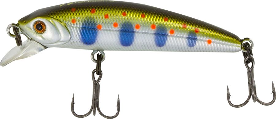 Воблер Tsuribito Minnow SP, цвет 539, 35 мм70587 Воблер Tsuribito Minnow SP, цвет 539, 35 мм70587Ну, кто не знает цурибитовские хиты? Dead Minnow, Pencil 47, Jerkbait, Deep Shaker, крэнки…Пришло время знакомиться с новинками. Три подгруппы линейки Tsuribito Minnow в размерах 35 мм., 42 мм., 50 мм. С этим именем были воблеры от 60 мм и больше (60, 80, 95, 110, 130 мм.). Теперь же семейство приросло меньшими форматами.У этих малышек почти крэнковой отчетливость движений! Что же до самих воблеров Tsuribito Minnow 35, то выполнены они, конечно же, с большой ответственностью, деталировкой, да и на цвета пожаловаться никак нельзя.У этих малышек почти крэнковой отчетливость движений! Что же до самих воблеров Tsuribito Minnow 35, то выполнены они, конечно же, с большой ответственностью, деталировкой, да и на цвета пожаловаться никак нельзя.Один нюанс, на который как-то следует обратить внимание – это маленькие тройники Owner. К качеству нет никаких претензий. Но нужно понимать, что физиология рыб – штука важная, размер и форма рта, губастость или строение челюстей, по-разному будут контактировать с тройниками. Так что в некоторых случаях может и имеет смысл заранее переоснащать Tsuribito Minnow 35 на хорошие одинарники. Ллюбители ультралайта точно будут в восторге от Tsuribito Minnow 35.