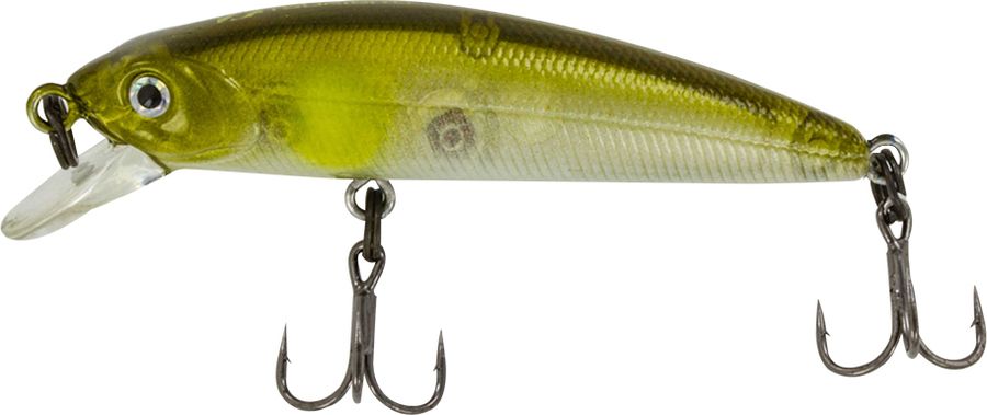 Воблер Tsuribito Minnow SS, цвет 066, 50 мм72623 Воблер Tsuribito Minnow SS, цвет 066, 50 мм72623Ну, кто не знает цурибитовские хиты? Dead Minnow, Pencil 47, Jerkbait, Deep Shaker, крэнки…Пришло время знакомиться с новинками.Три подгруппы линейки Tsuribito Minnow в размерах 35 мм., 42 мм., 50 мм. С этим именем были воблеры от 60 мм и больше (60, 80, 95, 110, 130 мм.). Теперь же семейство приросло меньшими форматами.Этот малек точь в точь как предыдущий 35-ый, только двумя неделями жизни позже – чуть откормившийся и подросший. Для спиннингистов же прирост 7 мм. и 0.5 грамма будет уже довольно ощутим: воблер становится чуть менее требовательным к деликатности снасти (толщине лески и ее материалу, к тесту и строю спиннинга). На проводке воблеры ведут себя все более «минношно», а дальность полета на одной и той же снасти несколько увеличивается по сравнению с меньшими собратьями. Один нюанс, на который как-то следует обратить внимание – это маленькие тройники Owner. К качеству нет никаких претензий. Но нужно понимать, что физиология рыб – штука важная, размер и форма рта, губастость или строение челюстей, по-разному будут контактировать с тройниками. Так что в некоторых случаях может и имеет смысл заранее переоснащать Tsuribito Minnow 42 на хорошие одинарники.