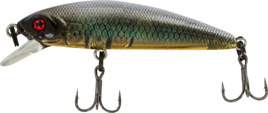 Воблер Tsuribito Minnow SS, цвет 535, 50 мм72625 Воблер Tsuribito Minnow SS, цвет 535, 50 мм72625Ну, кто не знает цурибитовские хиты? Dead Minnow, Pencil 47, Jerkbait, Deep Shaker, крэнки…Пришло время знакомиться с новинками.Три подгруппы линейки Tsuribito Minnow в размерах 35 мм., 42 мм., 50 мм. С этим именем были воблеры от 60 мм и больше (60, 80, 95, 110, 130 мм.). Теперь же семейство приросло меньшими форматами.Этот малек точь в точь как предыдущий 35-ый, только двумя неделями жизни позже – чуть откормившийся и подросший. Для спиннингистов же прирост 7 мм. и 0.5 грамма будет уже довольно ощутим: воблер становится чуть менее требовательным к деликатности снасти (толщине лески и ее материалу, к тесту и строю спиннинга). На проводке воблеры ведут себя все более «минношно», а дальность полета на одной и той же снасти несколько увеличивается по сравнению с меньшими собратьями. Один нюанс, на который как-то следует обратить внимание – это маленькие тройники Owner. К качеству нет никаких претензий. Но нужно понимать, что физиология рыб – штука важная, размер и форма рта, губастость или строение челюстей, по-разному будут контактировать с тройниками. Так что в некоторых случаях может и имеет смысл заранее переоснащать Tsuribito Minnow 42 на хорошие одинарники.