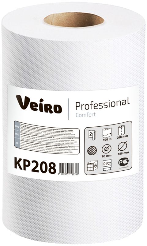 Полотенца бумажные Veiro Professional Comfort, двухслойные, 100 м, 2 рулона15302_розовый/ розы Полотенца бумажные Veiro Professional Comfort, двухслойные, 100 м, 2 рулона15302_розовый/ розыбумажные полотенца из облагороженной макулатуры для профессионального использования