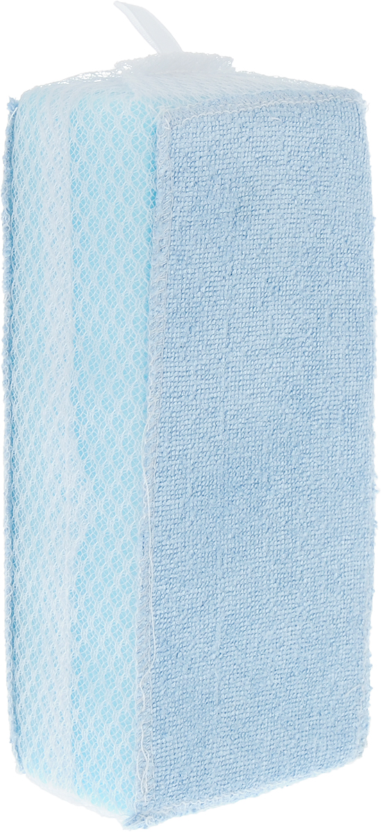 Губка для ванной Ohe Bath Cleaner Sponge, мягкая, с сеточкой, 17,5 х 8 х 5,5 см640407 Губка для ванной Ohe Bath Cleaner Sponge, мягкая, с сеточкой, 17,5 х 8 х 5,5 см640407Губка Ohe Bath Cleaner Sponge используется для чистки ванн, раковин, стульчиков, крышек, плитки на стенах и полах в ванной комнате. Губка незаменима при генеральной уборке в ванной. Особенности изделия:- поверхность голубоватого цвета, состоящая из микрофибры, легко удаляет загрязнения и разводы даже без использования моющих средств,- боковая поверхность губки состоит из сетчатого материала с крупными ячейками, за счет чего она хорошо впитывает воду,- губка очень гигиенична, поскольку применялась антибактериальная обработка.Состав: полиуретан, полиэстер. Выдерживает температуру до 90°С.