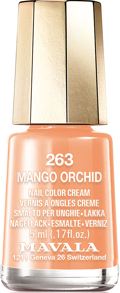 Mavala Лак для ногтей Mango Orchid08-1686 Mavala Лак для ногтей Mango Orchid08-1686Лаки для ногтей Mavala - декоративные покрытия с широкой палитрой оттенков, от модных до классических. Они легко и равномерно наносятся и быстро сохнут. Мини-объем 5 мл позволяет использовать лак до последней капли. Он не успеет загустеть или засохнуть! Лаки имеют пористую структуру, что позволяет использовать уходовые средства не только под, но и поверх декоративного покрытия. Не содержат толуол, формальдегид, камфору, дибутил фталат, канифоль и добавленный никель.