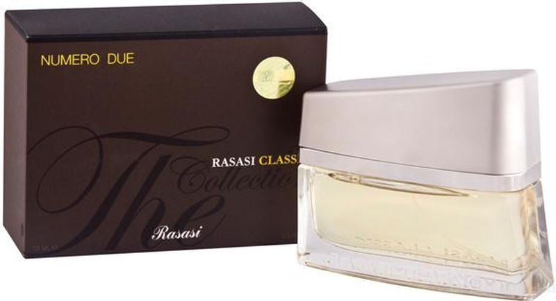 Rasasi Туалетная вода для мужчин Classic numero due, 75 млFS050012 Rasasi Туалетная вода для мужчин Classic numero due, 75 млFS050012Арабский бренд нишевой парфюмерии Rasasi выпустил два новых аромата для мужчин. Обе новинки принадлежат к классической коллекции дома Classic Collection серии Numero. Первый парфюм называется Classic Collection Numero Uno, второй - Classic Collection Numero Due. Духи отражают современный, активный и роскошный стиль жизни мужчин стран Ближнего Востока и, в частности, Арабских Эмиратов.Rasasi Classic Collection Numero Due - фужерный водный парфюм, который отражает энергию, молодость, утонченность и элегантность своего обладателя. Композиция основана на выразительных нотах свежих специй и ароматических аккордах, окруженных умеренными древесными ароматами, а также более легкими янтарными и цитрусовыми акцентами. Верхние ноты: Бергамот, Водные ноты, Мускатный шалфей и Зеленое яблоко; ноты сердца: Герань, Лаванда, Апельсиновый цвет и Мускатный орех; ноты базы: Мох, Серая амбра, Белый кедр и Мускус.