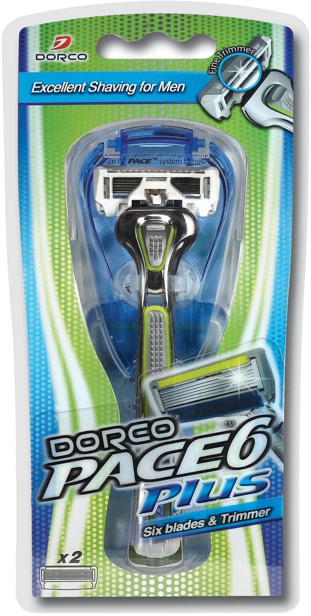Dorco Cтанок для бритья Pace 6, с триммером, 2 сменные кассеты851234 Dorco Cтанок для бритья Pace 6, с триммером, 2 сменные кассеты851234Станок с увлажняющей полоской и c 6 лезвиями обеспечивает идеальное и чистое бритье. Лезвия легко промываются. Плавающая головка обеспечивает гладкое и чистое бритье. Триммер - для придания формы и подравнивания висков, а также для бритья сложнодоступных мест и усов. ГОСТ Р 51243-99. Лезвие не вытирать. Не использовать в целях, отличающихся от прямого назначения продукта. Беречь от детей. Хранить в сухом, недоступном для детей месте.