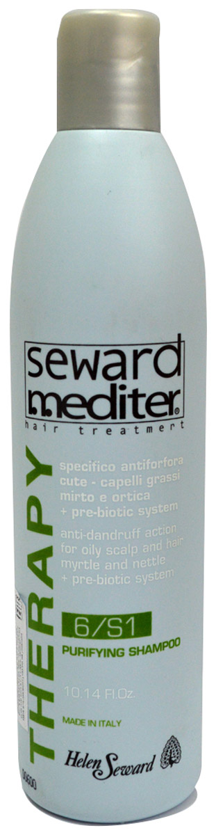Helen Seward Purifying Shampoo 6/S1 Шампунь против перхоти для жирной кожи головы, 1000 мл0693 Helen Seward Purifying Shampoo 6/S1 Шампунь против перхоти для жирной кожи головы, 1000 мл0693Шампунь для жирной кожи и перхоти Helen Seward – эффективное решение проблемы перхоти и жирной кожи головы. Натуральные экстракты мирты и мальвы, которые вошли в специально разработанную формулу, очищают и удаляют частицы перхоти, не активизируя работу сальных желез. Благодаря мягкому щадящему воздействию улучшается гигиеническое состояние кожи головы, значительно уменьшается количество перхоти. Система Pre-Biotic тонизирует и позволяет сохранить ощущение свежести надолго, волосы становятся мягкими и послушными.