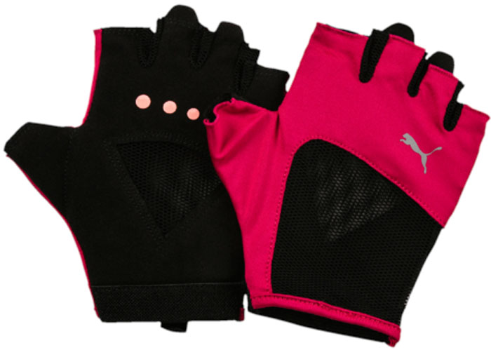 Перчатки для фитнеса женские Puma Gym Gloves, цвет: малиновый, черный. 04126507. Размер M (9)04126507 Перчатки для фитнеса женские Puma Gym Gloves, цвет: малиновый, черный. 04126507. Размер M (9)04126507
