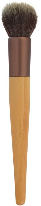 EcoTools Кисть для нанесения тональной основы Stippling Brush1293M EcoTools Кисть для нанесения тональной основы Stippling Brush1293MСпециальная кисть из дуофибры позволяет легко растушевать тональное средство, добиваясь невесомого равномерного покрытия. Изготовлена из мягкого ворса, перерабатываемого алюминия и бамбуковой ручки.