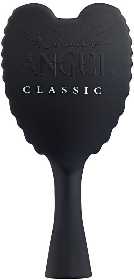 Tangle Angel Расческа для волос Classic Black (Black Bristles)21012 Tangle Angel Расческа для волос Classic Black (Black Bristles)21012Профессиональная расческа Tangle Angel изготовлена из прочного и практичного пластика. Корпус расчески выгодно отличается крыльями ангела, которые стали отличительной чертой этого английского бренда. Ручка расчески удобно располагается в руке. Расческа Tangle Angel с легкостью справится даже с самыми запутанными локонами. Рекомендуется использовать для всех типов волос. При регулярном применении ваши волосы станут послушными, гладкими и шелковистыми. Расческа Tangle Angel имеет антибактериальное покрытие. Изготовлена из теплоустойчивого материала, можно использовать с феном. Главное отличие Tangle Angel Classic от основной расчески - это мягкий пластик корпуса, бархатный на ощупь.