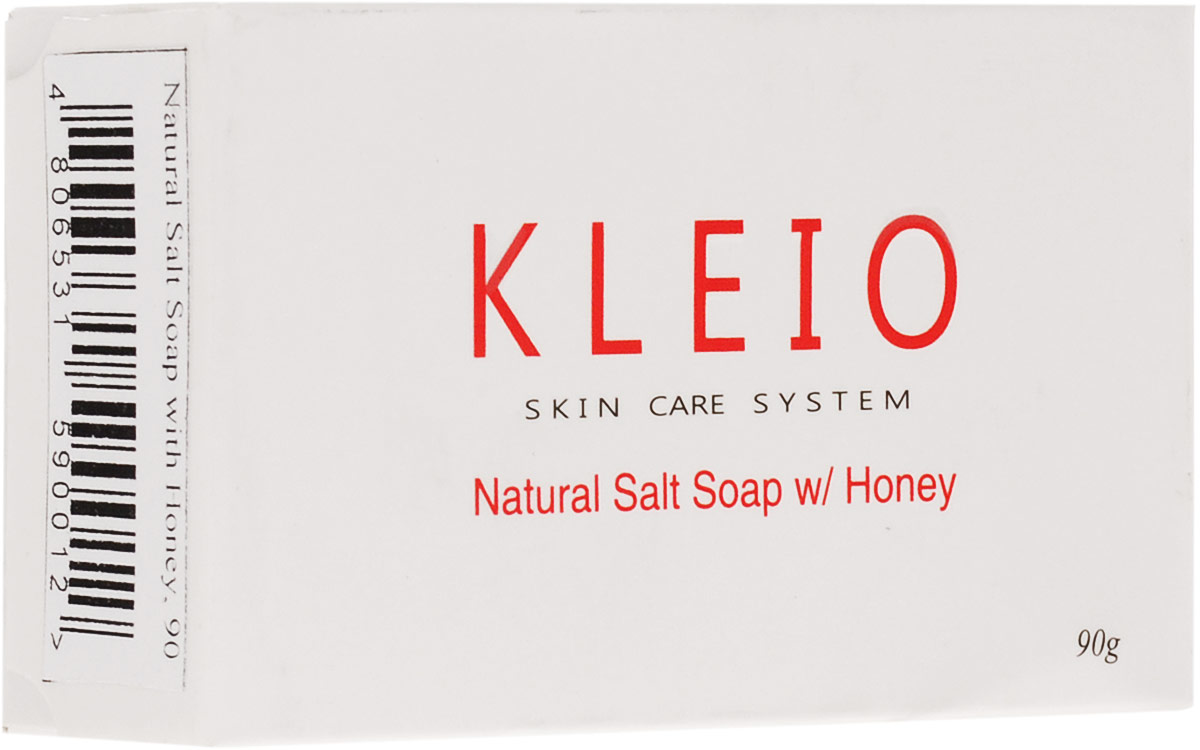 Kleio Мыло с минеральными солями Мертвого моря и медом Skin Care System Natural Salt Soap with Honey, 90 гK03200090 Kleio Мыло с минеральными солями Мертвого моря и медом Skin Care System Natural Salt Soap with Honey, 90 гK03200090Очищающее мыло для лица и тела с природным антисептиком Kleio Skin Care System Natural Salt Soap with Honey подходит для бережного ухода за кожей.Уникальное сочетание минералов Мертвого моря в этом продукте основано на древнем и проверенном способе ухода за сухой кожей. Мыло мягко очищает кожу, восстанавливает ее эластичность и уменьшает риск появления мимических морщин, обеспечивая при этом оптимальную увлажненность.Идеально подойдет для нормальной и сухой кожиТовар сертифицирован.