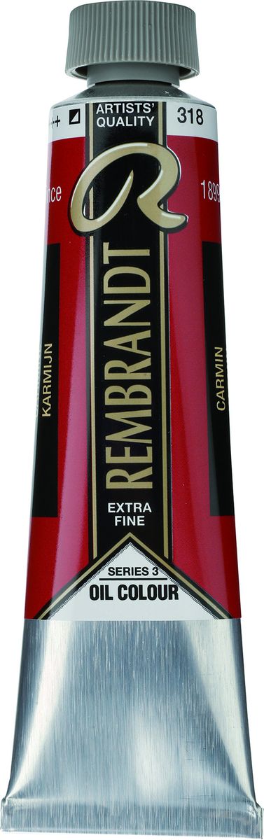 Royal Talens Краска масляная Rembrandt цвет 318 Карминовый 40 мл01053182 Royal Talens Краска масляная Rembrandt цвет 318 Карминовый 40 мл01053182Масляные краски Rembrandt – это профессиональные краски исключительно высокого качества и традиций производства с 1899 г. Благодаря высокой концентрации натурального пигмента достигается чистота, насыщенность и глубина цвета. Широкая цветовая палитра и отличный баланс укрывистых и прозрачных оттенков позволят воплотить любые замыслы художника. Работы, написанные масляными красками Rembrandt, на долгие годы сохранят свое великолепие, а цвета не потускнеют и не потеряют интенсивности.Уровень Artist. Основные характеристики:Оптимальная интенсивность цвета с высокой концентрацией пигмента (не содержит наполнителей)Максимальная светостойкость (гарантия сохранения цвета у большинства оттенков – 100 лет)Единая степень вязкостиПалитра из 120 цветов