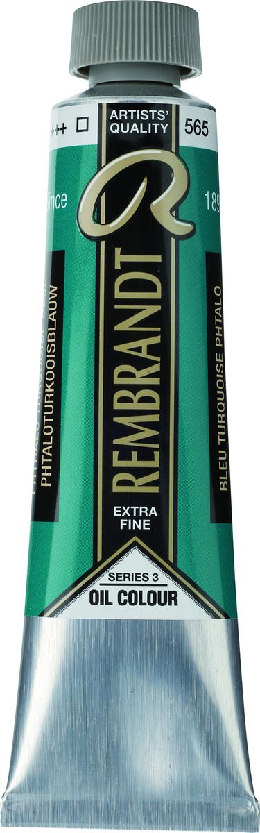 Royal Talens Краска масляная Rembrandt цвет Бирюзовый фталоцианин 40 мл01052 Royal Talens Краска масляная Rembrandt цвет Бирюзовый фталоцианин 40 мл01052Масляные краски Rembrandt – это профессиональные краски исключительно высокого качества и традиций производства с 1899 г. Благодаря высокой концентрации натурального пигмента достигается чистота, насыщенность и глубина цвета. Широкая цветовая палитра и отличный баланс укрывистых и прозрачных оттенков позволят воплотить любые замыслы художника. Работы, написанные масляными красками Rembrandt, на долгие годы сохранят свое великолепие, а цвета не потускнеют и не потеряют интенсивности.Уровень Artist. Основные характеристики:Оптимальная интенсивность цвета с высокой концентрацией пигмента (не содержит наполнителей)Максимальная светостойкость (гарантия сохранения цвета у большинства оттенков – 100 лет)Единая степень вязкостиПалитра из 120 цветов