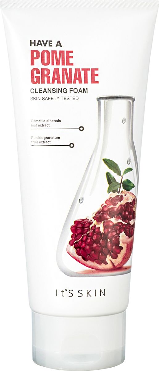 Its Skin Увлажняющая пенка Хэв э Помегрант, 150 мл6020000765 Its Skin Увлажняющая пенка Хэв э Помегрант, 150 мл6020000765Пенка для умывания содержит экстракт граната, гидроксид калия, экстракт зеленого чая, экстракт сопероса и т.д. Обладает выраженным увлажняющим действием для сухой, уставшей и потерявшей свой здоровый цвет кожи. Питает кожу, смягчает ее и придает эластичность. Наличие органических кислот придает экстракту легкий отбеливающий и отшелушивающий эффект, придавая коже здоровый вид. Пена очищает повседневные загрязнения, удаляет макияж.
