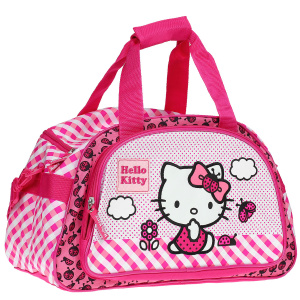 Сумка спортивная Hello Kitty "Coccinella", цвет: белый, розовый - купить с доставкой в интернет-магазине Ozon.ru.