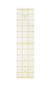 Купить Линейка универсальная Prym "Угол" для пэчворка, с сантиметровой шкалой, 15 см х 60 см в интернет-магазине OZON.ru