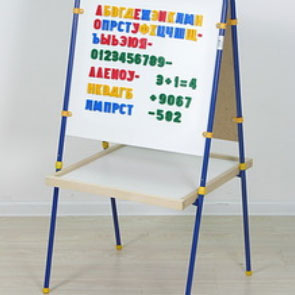 Мольберт Фея синий (труба 20 мм, мелки и буквы в подарок) - купить детские товары в интернет-магазине Ozon.ru, цена мольберт фея синий (труба 20 мм, мелки и буквы в подарок).