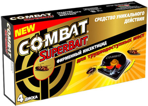 Ловушки для тараканов "Combat SuperBait", 4 шт