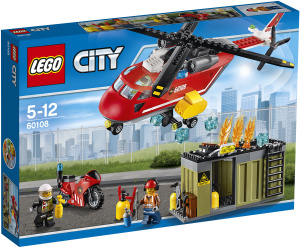 Купить LEGO City Конструктор Пожарная команда быстрого реагирования 60108 - 924.50 руб