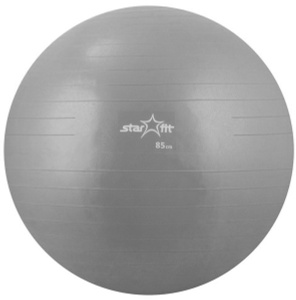 OZON.ru - Подарки | Мяч гимнастический "Star Fit", антивзрыв, цвет: серый, диаметр 85 см | Интернет-магазин спортивных товаров