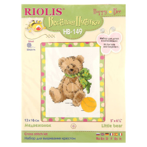 Купить Набор для вышивания крестиком "Медвежонок" НВ-149 1250742 в интернет-магазине OZON.ru