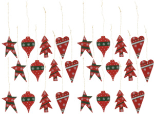 Набор елочных украшений 24 шт