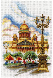 Купить Набор для вышивания крестом РТО "Исаакиевский собор", 15 х 23 см в интернет-магазине OZON.ru