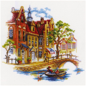 Купить Набор для вышивания крестом РТО "Прогулки по Амстердаму", 25 х 25 см в интернет-магазине OZON.ru