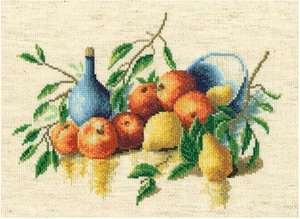 Купить Набор для вышивания крестом РТО "Натюрморт с фруктами", 22 x 16 см в интернет-магазине OZON.ru