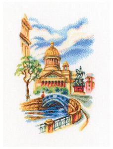 Купить Набор для вышивания крестом РТО "Мосты Петербурга", 15 x 23 см. М539 в интернет-магазине OZON.ru