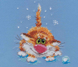 Купить Набор для вышивания крестом Алиса "Первый снег", 12 х 14 см в интернет-магазине OZON.ru