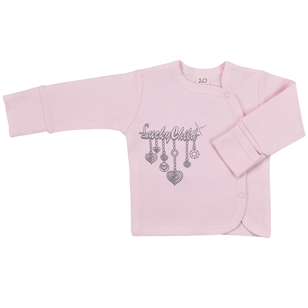 Кофточка для девочки Lucky Child Брошь, цвет: розовый. 2-17. Размер 56/622-17 Кофточка для девочки Lucky Child Брошь, цвет: розовый. 2-17. Размер 56/622-17Кофточка для девочки Lucky Child с длинными рукавами послужит идеальным дополнением к гардеробу вашей малышки, обеспечивая ей наибольший комфорт. Изготовленная из интерлока - натурального хлопка, она необычайно мягкая и легкая, не раздражает нежную кожу ребенка и хорошо вентилируется, а эластичные швы приятны телу малышки и не препятствуют ее движениям. Удобные застежки-кнопки по левой стороне помогают легко переодеть младенца. Рукава понизу дополнены широкими трикотажными манжетами, не стягивающими запястья.Спереди модель оформлена оригинальным принтом, имитирующим брошь. Кофточка полностью соответствует особенностям жизни ребенка в ранний период, не стесняя и не ограничивая его в движениях. В ней ваша малышка всегда будет в центре внимания.