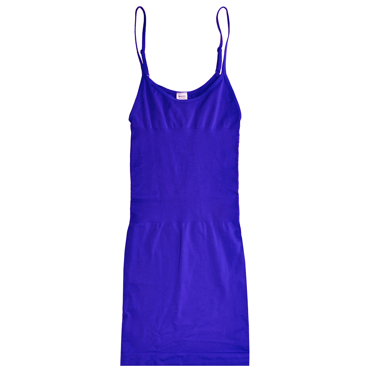 Платье Magic BodyFashion Seamless Dress, корректирующее, цвет: синий. 15BD. Размер M (46)15BD Платье Magic BodyFashion Seamless Dress, корректирующее, цвет: синий. 15BD. Размер M (46)15BDБесшовное корректирующее платье Magic BodyFashion Seamless Dress на тонких регулируемых бретелях очень удобное и комфортное в носке. Модель уменьшает живот и бедра, заметно корректирует объемы. Платье придаст вашему телу идеальные формы: сделает грудь и ягодицы подтянутыми, талию - стройной, а осанку - прямой. Функциональный покрой заметно подтягивает и моделирует фигуру, скрывая ее недостатки.Крой платья необычен, благодаря чему его невозможно заметить под любой одеждой, оно практически не ощущается на коже, позволяет чувствовать себя комфортно и легко. Изделие позволяет приобрести выразительные линии своего тела за считанные секунды (можно скрыть все лишнее и придать объем там, где необходимо).Белье Magic BodyFashion создано для тех, кто стремится к безупречности своего стиля. Именно благодаря ему огромное количество женщин чувствуют себя поистине соблазнительными, привлекательными и не на шутку уверенными в себе.