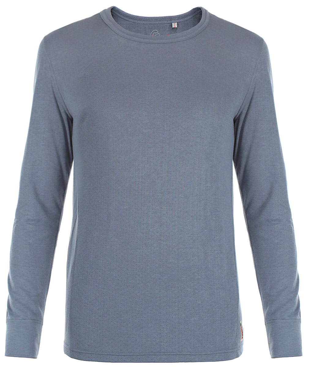 Термобелье кофта мужская Guahoo Outdoor, цвет: серо-синий. 22-0570 S. Размер XL (50)22-0570 S Термобелье кофта мужская Guahoo Outdoor, цвет: серо-синий. 22-0570 S. Размер XL (50)22-0570 SДвухслойная модель, верхний слой состоит из вискозной пряжи и волокон кофейного угля. Полотно, содержащее в составе кофейный уголь, быстро сохнет и снижает эффект появления неприятных запахов. Полиэстер во внутреннем слое придает изделиям прочность, обладает влаговыводящими свойствам, и предотвращает деформацию при носке и многочисленных стирках. Рукава кофты оформлены эластичными манжетами. Круглый вырез горловины. Модель декорирована логотипом бренда.Ничто не будет стеснять ваших движений.