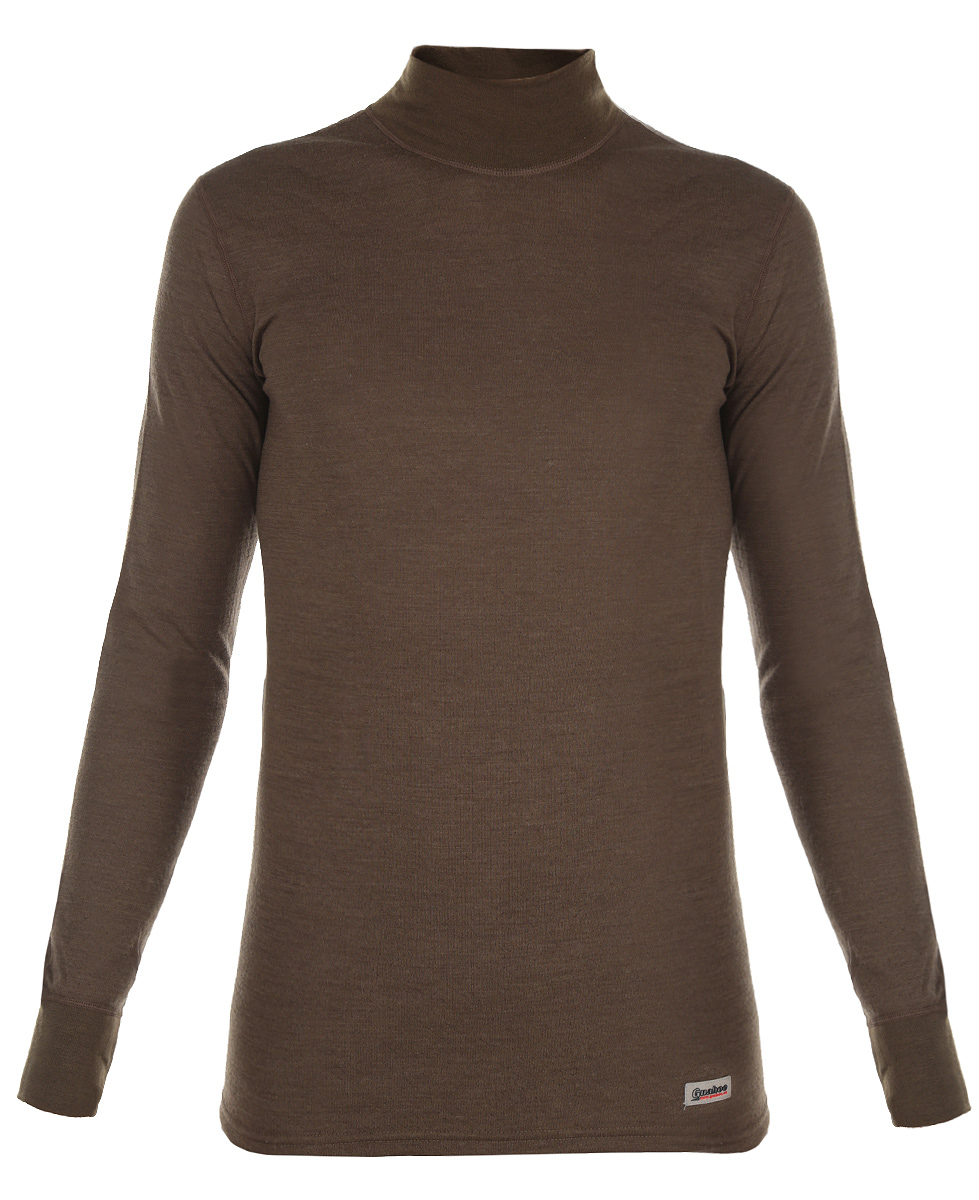 Термобелье кофта мужская Guahoo Outdoor, цвет: болотный. 22-0340-N. Размер XL (54)22-0340-N Термобелье кофта мужская Guahoo Outdoor, цвет: болотный. 22-0340-N. Размер XL (54)22-0340-NДвухслойная мужская кофта Guahoo Outdoor подходит для активного отдыха повседневной носки в холодную и очень холодную погоду. Верхний слой полотна изготовлен из шерсти овец породы Меринос, которая прекрасно сохраняет тепло, делает ткань мягкой и прочной. Нижний слой из полиэстера отводит влагу от тела, придает прочность изделию, предотвращает усадку и деформацию изделия после стирки и в процессе носки.Кофта с длинными рукавами и воротником-стойкой оформлена небольшой нашивкой с названием бренда. Рукава дополнены широкими трикотажными манжетами.