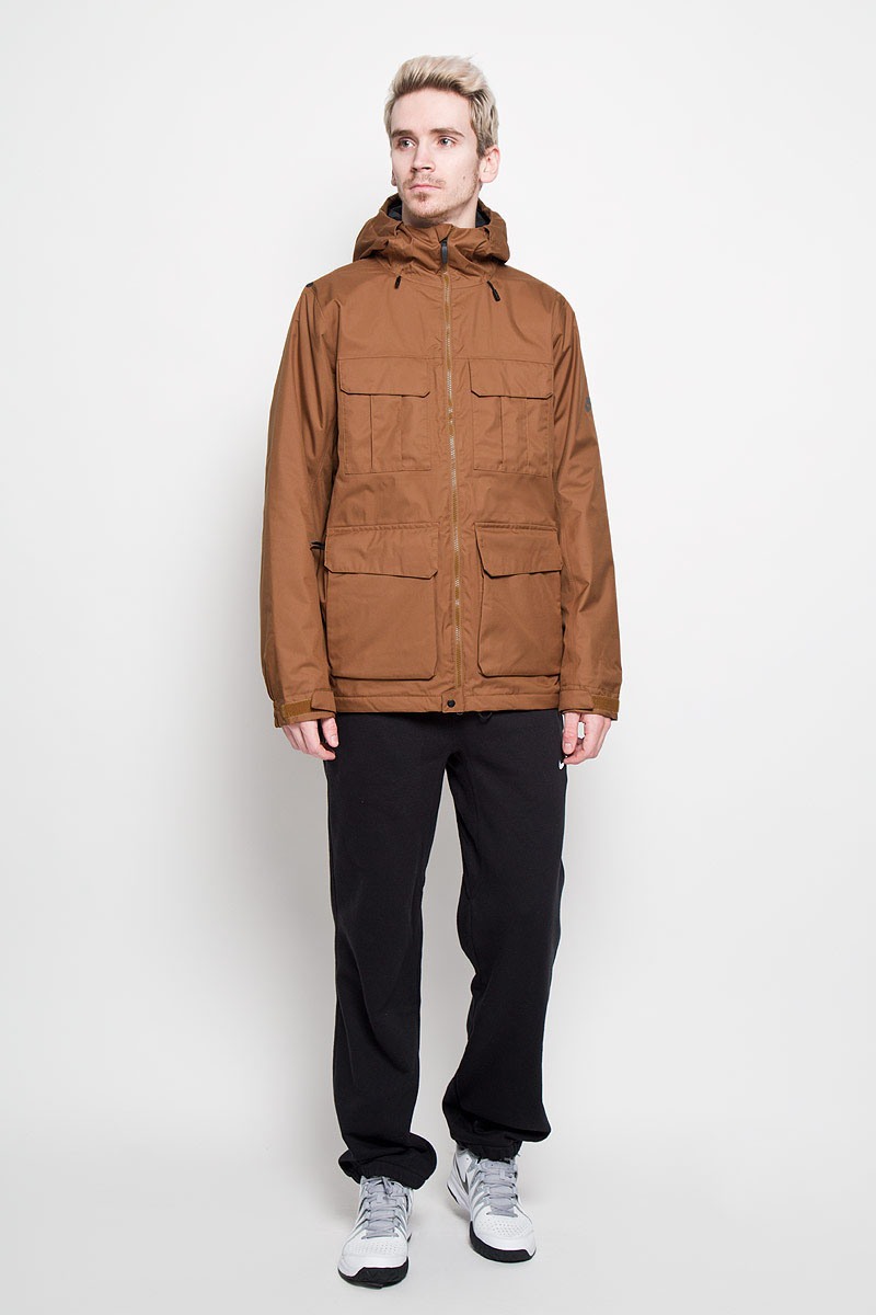 Парка мужская Nike Empire Jacket, цвет: горчичный. 682819-234. Размер XL (52/54)682819-234 Парка мужская Nike Empire Jacket, цвет: горчичный. 682819-234. Размер XL (52/54)682819-234Стильная мужская парка Nike Empire Jacket, выполненная из практичного ветрозащитного материала, обеспечит максимальный комфорт при различных погодных условиях. Модель с несъемным капюшоном и длинными рукавами спереди застегивается на пластиковую застежку-молнию. Манжеты изделия прострочены эластичной резинкой и дополнены хлястиками на липучках для регулировки обхвата. Подмышками имеются вентиляционные отверстия на молнии. Спереди модель дополнена четырьмя накладными карманами с клапанами на липучках. С внутренней стороны имеется втачной карман на липучках. Эта теплая парка станет отличным дополнением к вашему гардеробу!