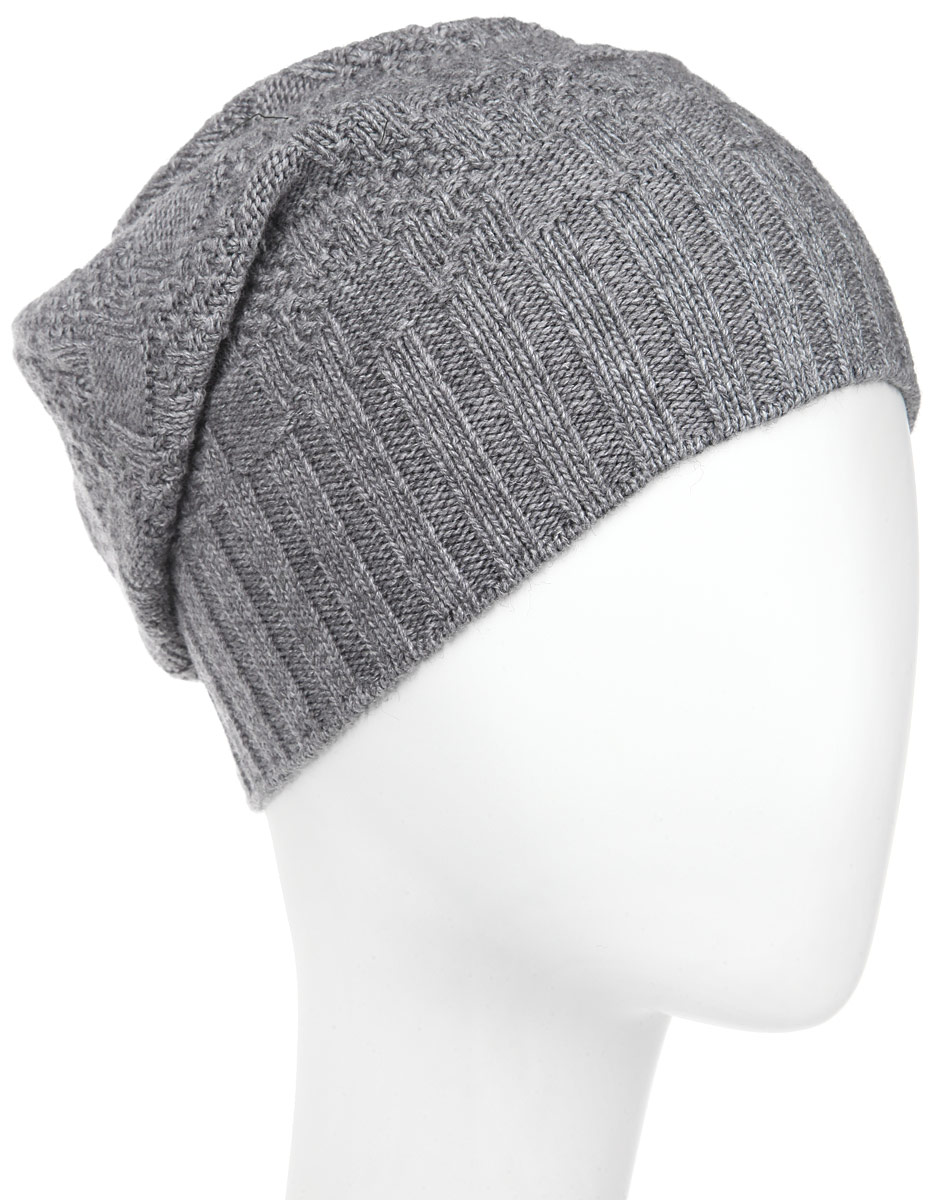 Шапка мужская Marhatter, цвет: серый меланж. MMH5625. Размер 57/59MMH5625_088 Шапка мужская Marhatter, цвет: серый меланж. MMH5625. Размер 57/59MMH5625_088Стильная мужская шапка Marhatter отлично дополнит ваш образ в холодную погоду. Выполненная в оригинальной цветовой гамме из пряжи с содержанием кашемира и шерсти мериноса, шапка максимально сохраняет тепло и обеспечивает удобную посадку, невероятную легкость и мягкость. Модель украшена кожаной нашивкой с тиснением. Стильнаяшапка Marhatter подчеркнет ваш неповторимый стиль и индивидуальность.Уважаемые клиенты!Размер, доступный для заказа, является обхватом головы.