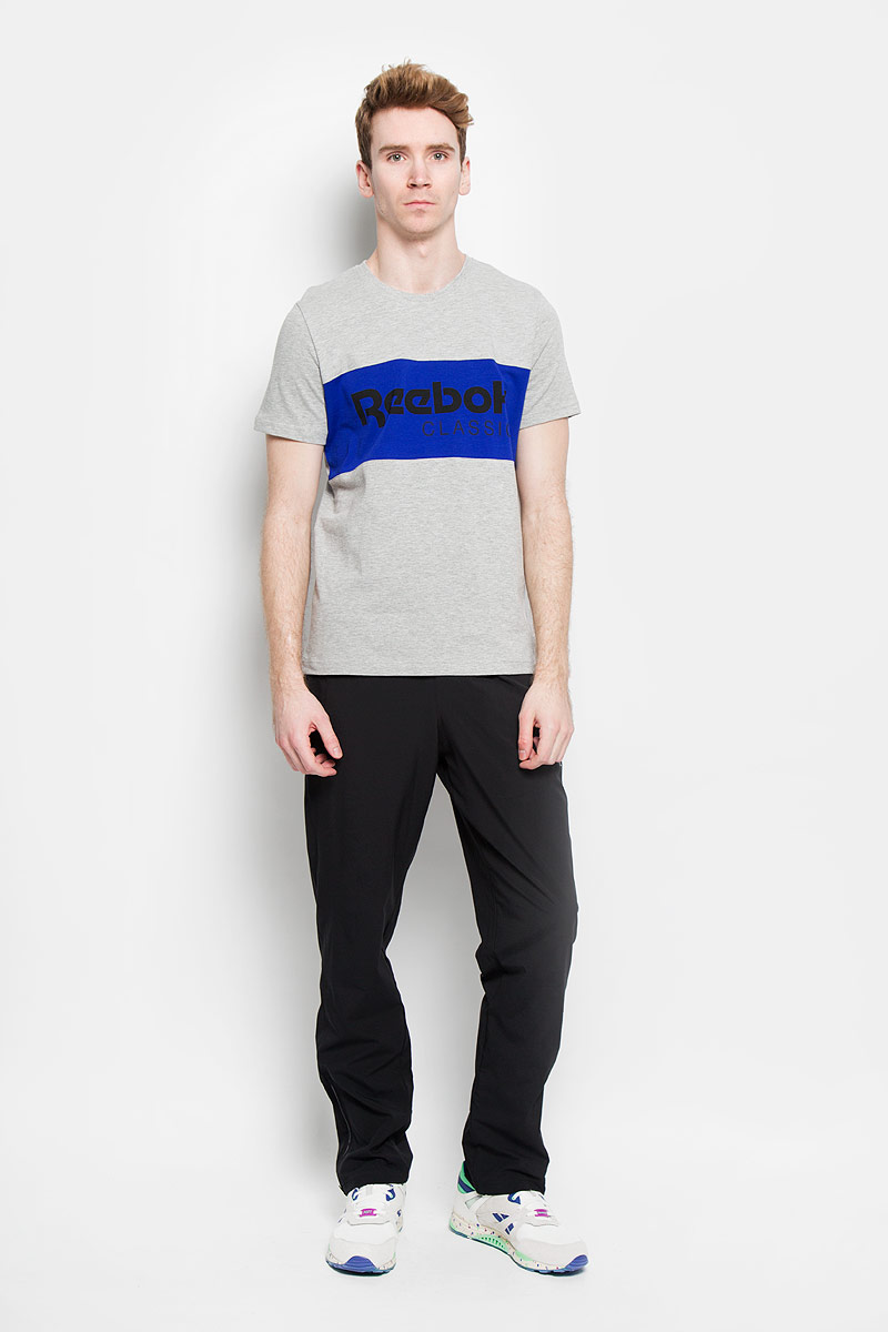 Футболка мужская Reebok F Archive Stripe Tee, цвет: серый меланж. AK0409. Размер L (52/54)AK0409 Футболка мужская Reebok F Archive Stripe Tee, цвет: серый меланж. AK0409. Размер L (52/54)AK0409Стильная мужская футболка Reebok F Archive Stripe Tee обеспечивает наибольший комфорт и свободу движений во время занятий спортом и в повседневной жизни. Сочетающая в себе свободный крой, удобную круглую горловину и короткие рукава, она подарит вам удобство и комфорт. 100% плотный хлопок обеспечивает оптимальный микроклимат. Модель декорирована термоаппликацией в виде надписи Reebok Classic. Такая футболка послужит замечательным дополнением к вашему гардеробу.